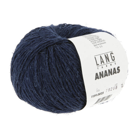 Lang Yarns Ananas yarn, Navy, colour 0025, ball photograph