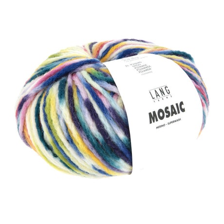 Lang Yarns Mosaic – 100g / 140m – Mauve/Petrol/Royal Blue/Violet (0011)