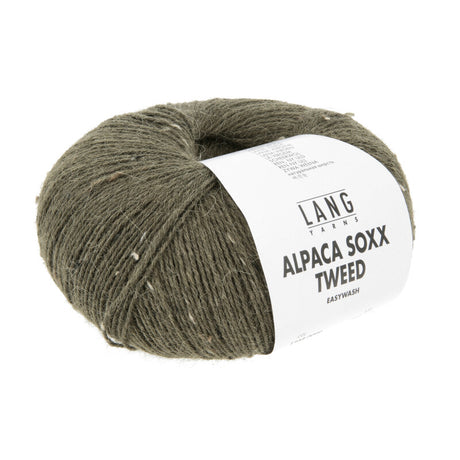Lang Yarns Alpaca Soxx Tweed – 100g / 387m – Crocodile Green (0099)