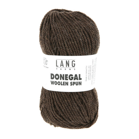 Lang Yarns Donegal Woolen Spun Yarn, 105m / 50g – Dark Brown (0068)