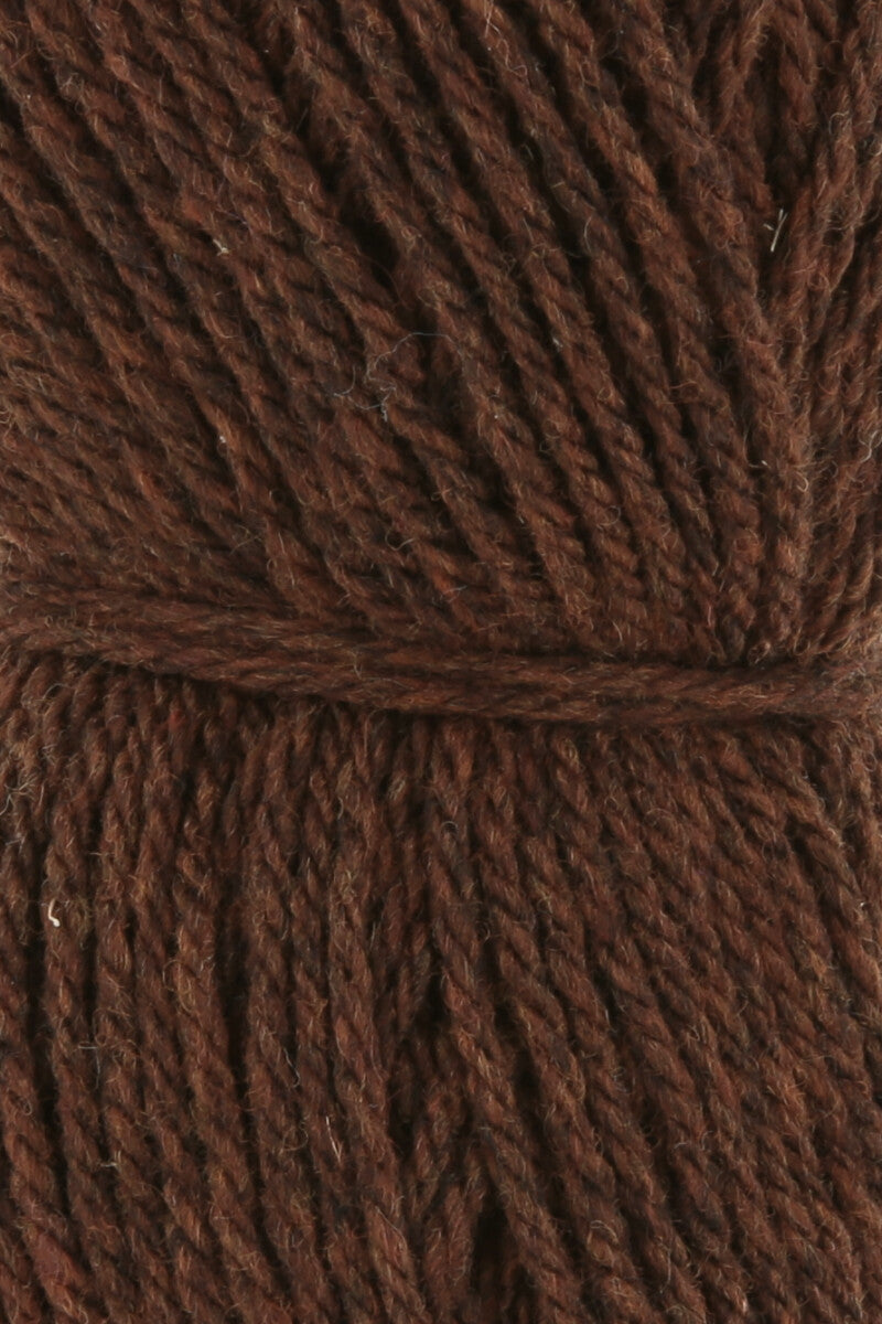 Lang Yarns Donegal Woolen Spun Yarn, 105m / 50g – Rust (0087), yarn texture