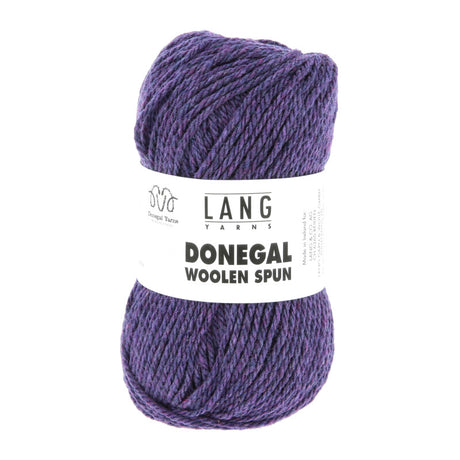 Lang Yarns Donegal Woolen Spun Yarn, 105m / 50g – Purple (0090)