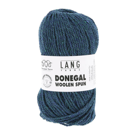 Lang Yarns Donegal Woolen Spun Yarn, 105m / 50g – Petrol (0188)