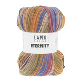 Lang Yarns Eternity – 100g / 340m – Orange/Olive/Periwinkle/Rust (0003)