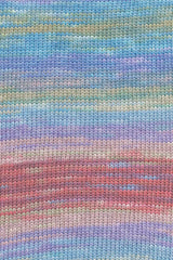 Lang Yarns Eternity – 100g / 340m – Periwinkle/Blue/Berry/Olive (0004) – detail