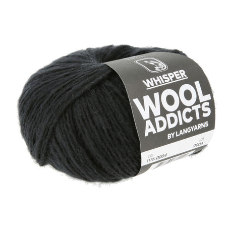 Lang Yarns Whisper – 50g / 125m – Black (0004)