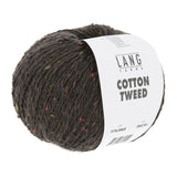 Lang Yarns Cotton Tweed – 50g / 130m – Dark Brown (0068)