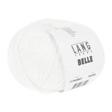 Lang Yarns Belle – 50g / 190m – White (0001)