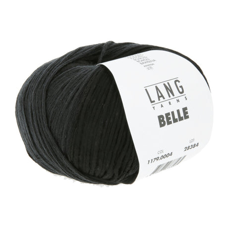 Lang Yarns Belle – 50g / 190m – Black (0004)