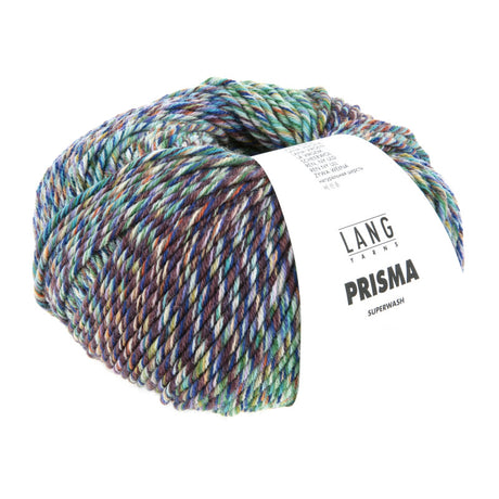 Lang Yarns Prisma – 100g / 180m – Royal/Light Turquoise/Green (0004)