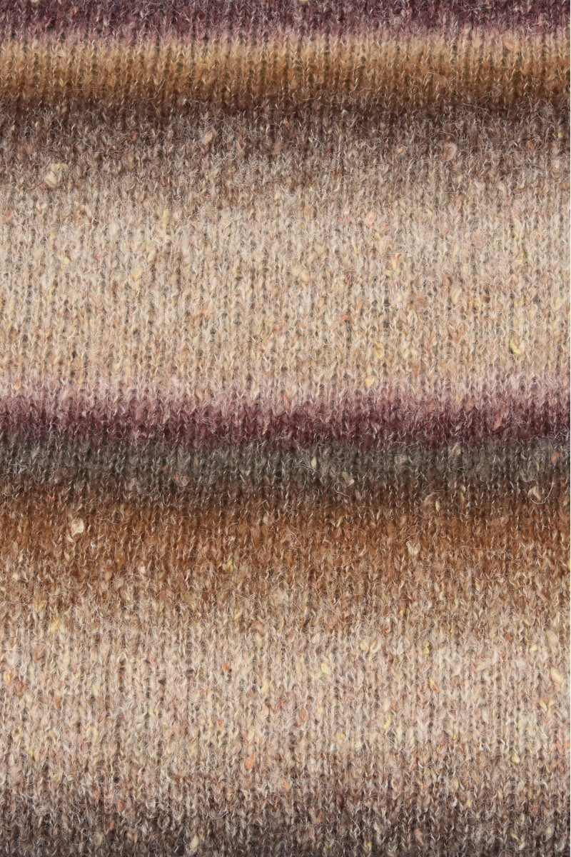 Lang Yarns Galaxy – 50g / 240m – Brown/Beige/Olive (0001) – detail