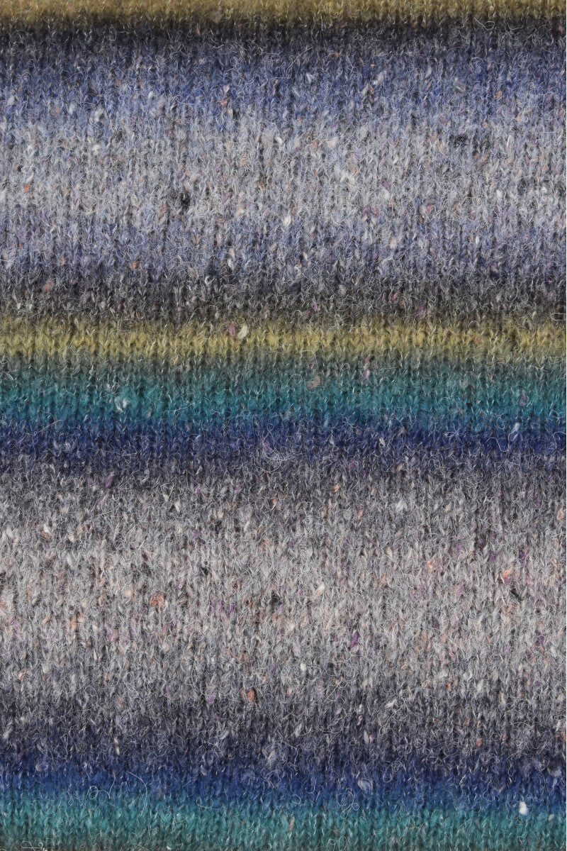 Lang Yarns Galaxy – 50g / 240m – Grey/Blue/Yellow (0004) – detail