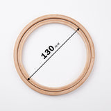 Screwless beech embroidery display hoop with depth feature.