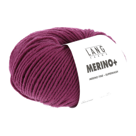 Lang Yarns Merino+ – 50g / 90m – Fuchsia (0166)