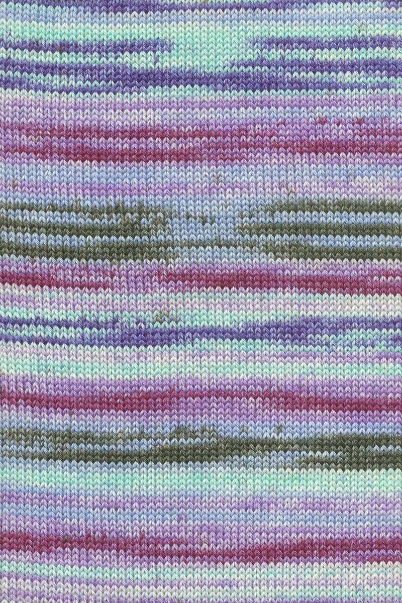 Lang Yarns Merino 200 Bébé Color Yarn, 203m / 50g – Blue/Violet/Plum (0606), yarn texture