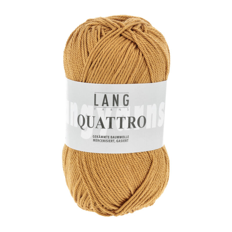 Lang Yarns Quattro – 50g / 120m – Mustard Yellow (0050)