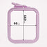 Plastic square hoop with screw for precise embroidery, Nurge.