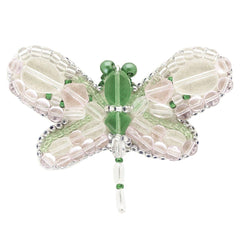 BP-178 Beadwork kit for creating broоch Crystal Art "Warm summer"