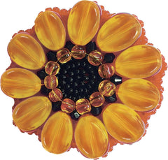 BP-190 Beadwork komplet za ustvarjanje broš Crystal Art "Gerbera"