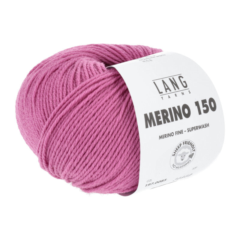 Lang Yarns Merino 150 Yarn, 150m / 50g – Pink (0085)