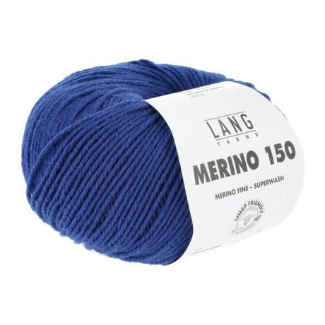 Lang Yarns Merino 150 Yarn, 150m / 50g – Royal (0106)