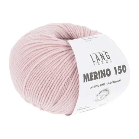 Lang Yarns Merino 150 Yarn, 150m / 50g – Light Rose (0109)