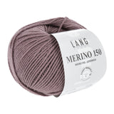 Lang Yarns Merino 150 Yarn, 150m / 50g – Dark Dusky Pink (0148)