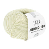 Lang Yarns Merino 150 Yarn, 150m / 50g – Pale Green (0216)