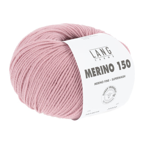Lang Yarns Merino 150 Yarn, 150m / 50g – Rosé (0219)
