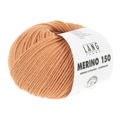 Lang Yarns Merino 150 Yarn, 150m / 50g – Tangerine (0559)