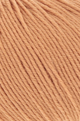 Lang Yarns Merino 150 Yarn, 150m / 50g – Tangerine (0559), yarn texture