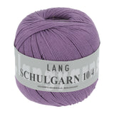 Lang Yarns Schulgarn 10/4 – 100% cotton yarn, 50g/160m – Purple (0012)