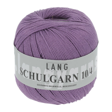 Lang Yarns Schulgarn 10/4 – 100% cotton yarn, 50g/160m – Purple (0012)