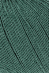 Lang Yarns Schulgarn 10/4 – 100% cotton yarn, 50g/160m – Fir Green (0018) – detail