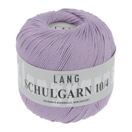 Lang Yarns Schulgarn 10/4 – 100% cotton yarn, 50g/160m – Lavender (0046)