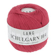 Lang Yarns Schulgarn 10/4 – 100% cotton yarn, 50g/160m – Red (0061)