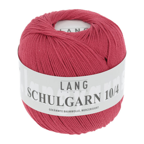 Lang Yarns Schulgarn 10/4 – 100% cotton yarn, 50g/160m – Red (0061)