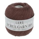 Lang Yarns Schulgarn 10/4 – 100% cotton yarn, 50g/160m – Brown (0095)