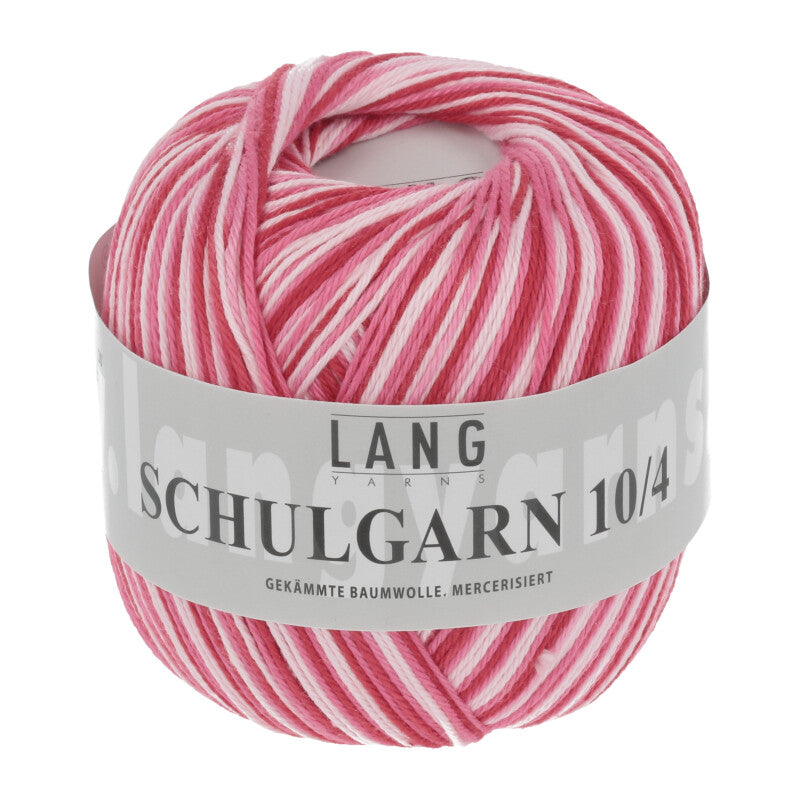 Lang Yarns Schulgarn 10/4 – 100% cotton yarn, 50g/160m – Dusty Red (0160)