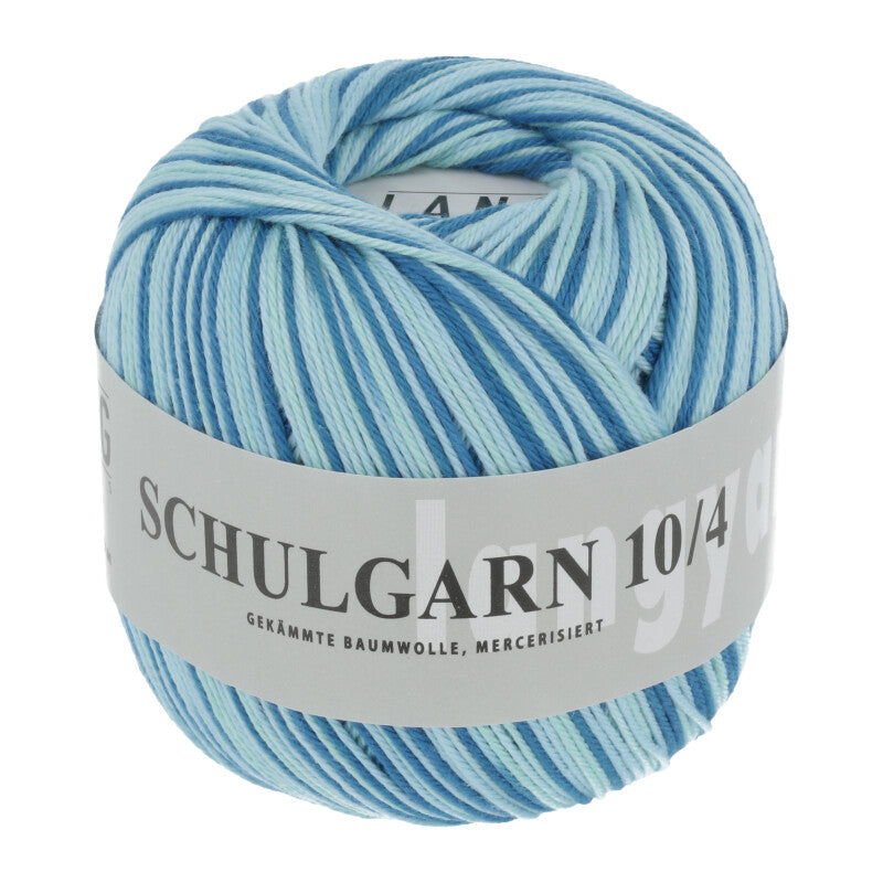 Lang Yarns Schulgarn 10/4 – 100% cotton yarn, 50g/160m – Dusty Turquoise (0171)
