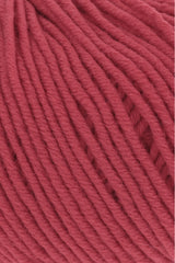 Lang Yarns Merino 120 Yarn, 120m / 50g – Red (0060), yarn texture