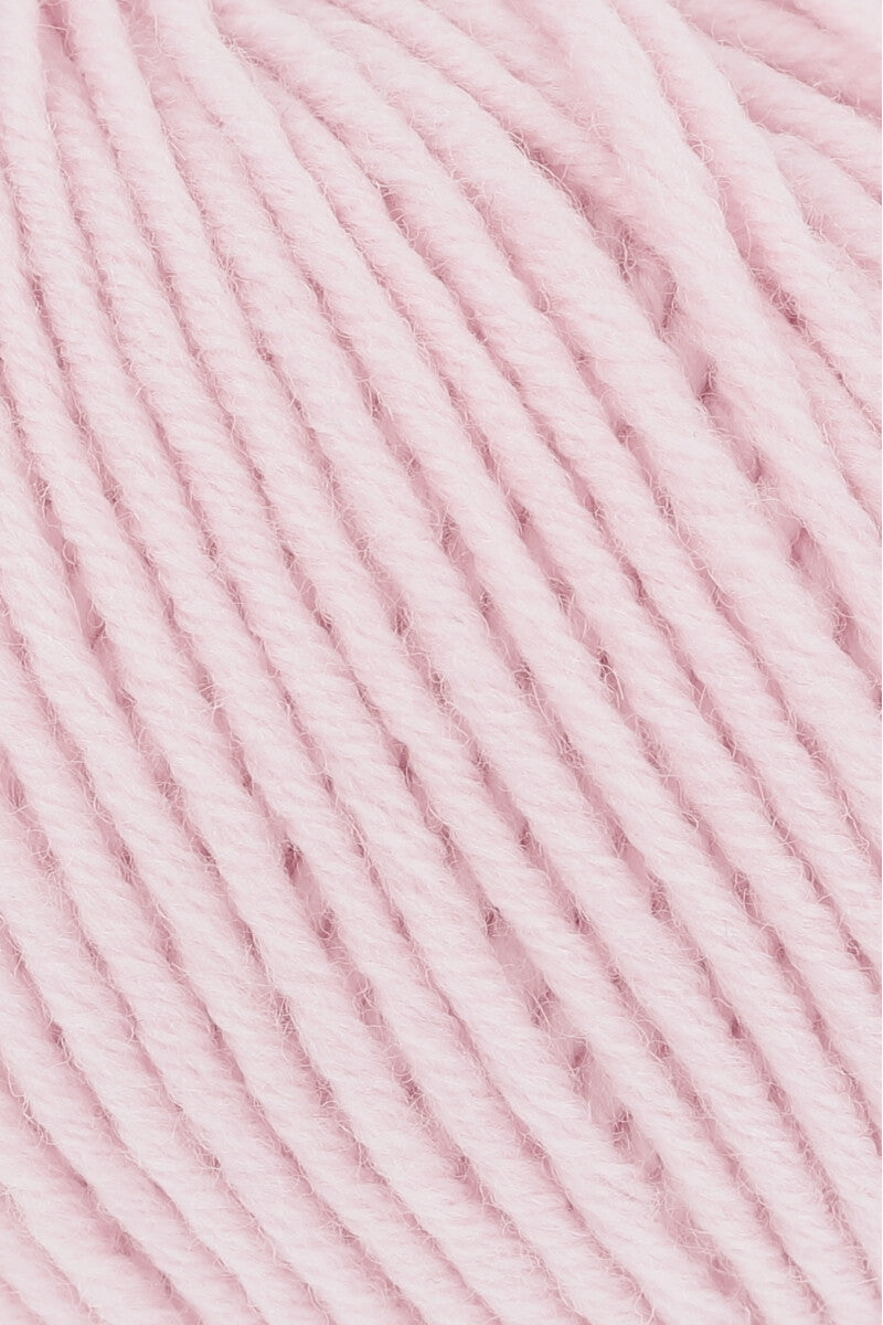 Lang Yarns Merino 120 Yarn, 120m / 50g – Light Rose (0119), yarn texture