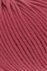Lang Yarns Merino 120 Yarn, 120m / 50g – Hot Red (0160), yarn texture