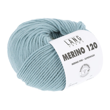 Lang Yarns Merino 120 Yarn, 120m / 50g – Dark Mint (0174)