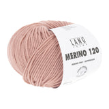Lang Yarns Merino 120 Yarn, 120m / 50g – Pink Powder (0209)