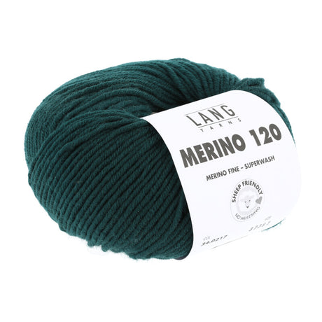 Lang Yarns Merino 120 Yarn, 120m / 50g – Fir (0217)
