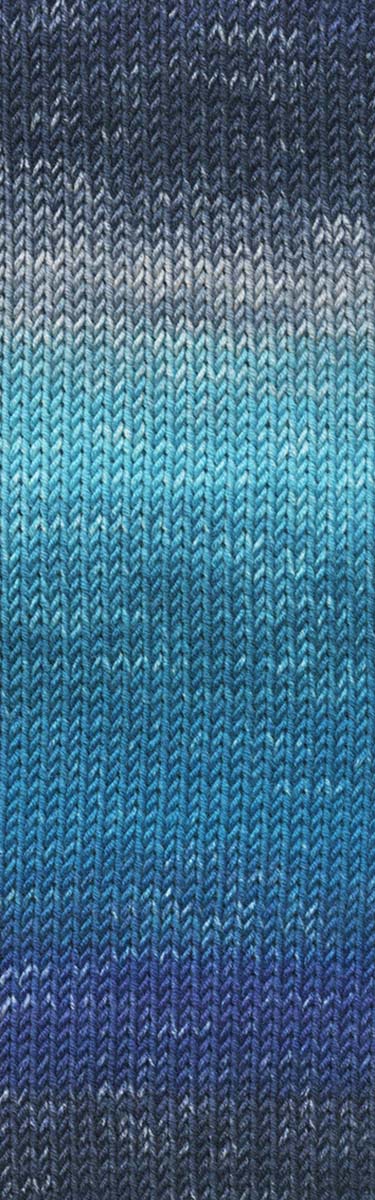 Lang Yarns Merino 120 Dégradé – 50g / 120m – Blue (0005) – detail