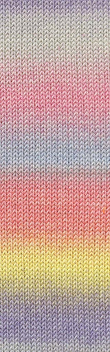 Lang Yarns Merino 120 Dégradé – 50g / 120m – Rose/Yellow (0015) – detail