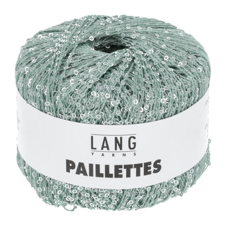 Lang Yarns Paillettes – 25g / 112m – Aqua/Silver (0072)