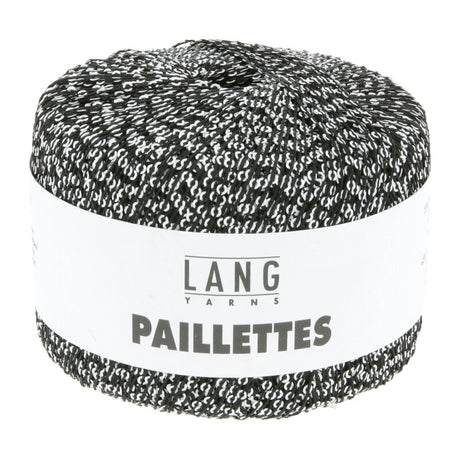 Lang Yarns Paillettes – 25g / 112m – Black/White (0204)